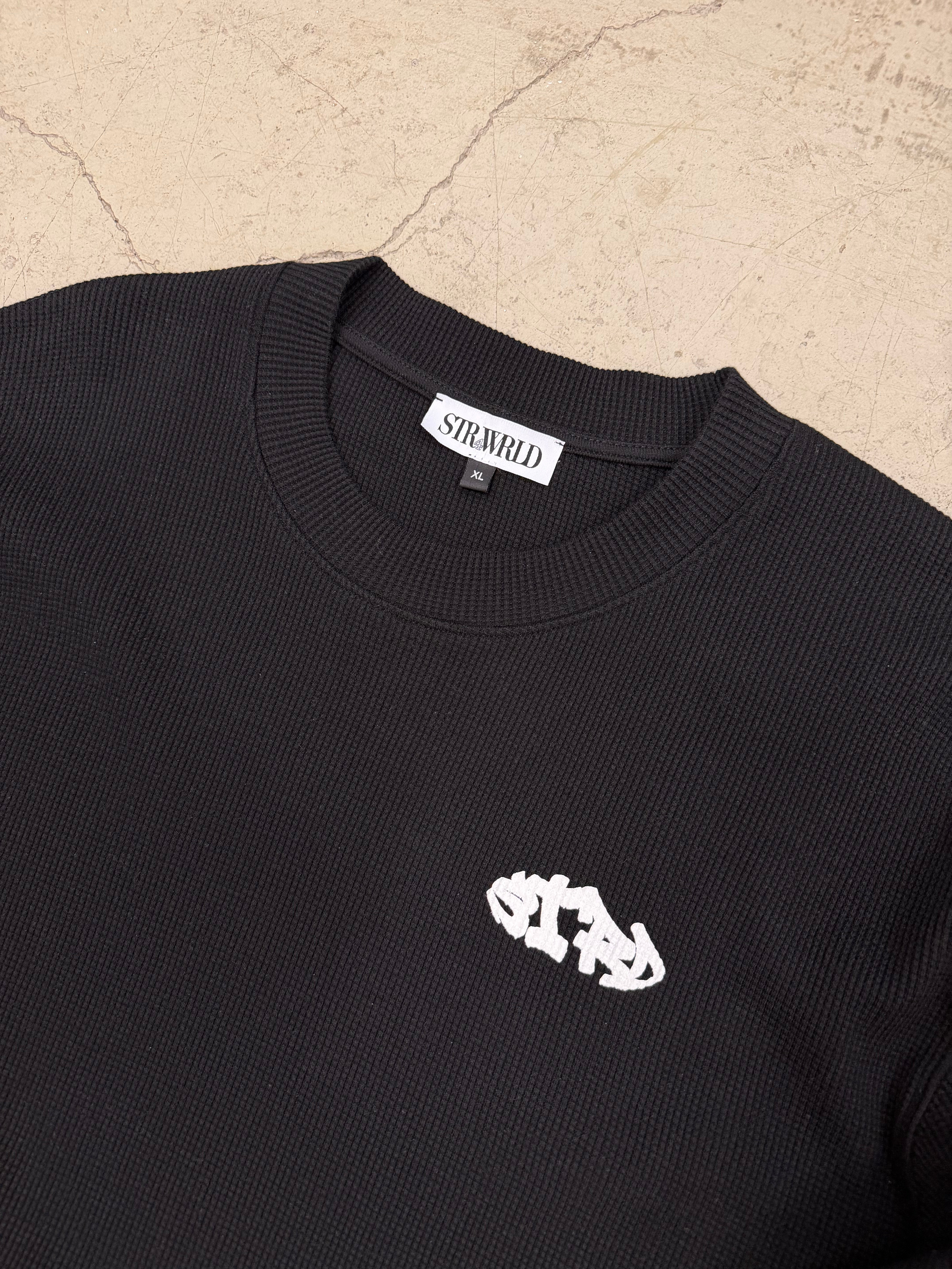 Waffle Longsleeve Black